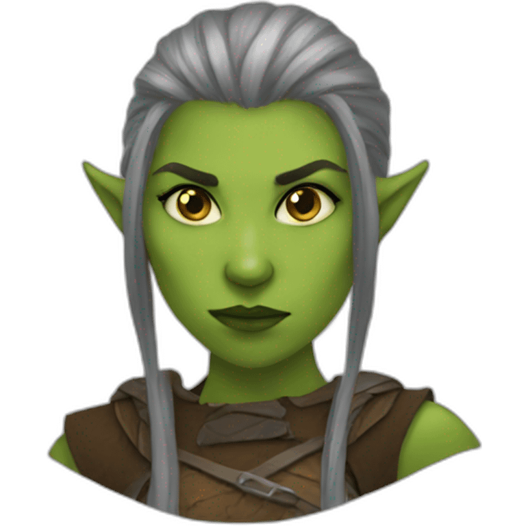 half-orc woman emoji