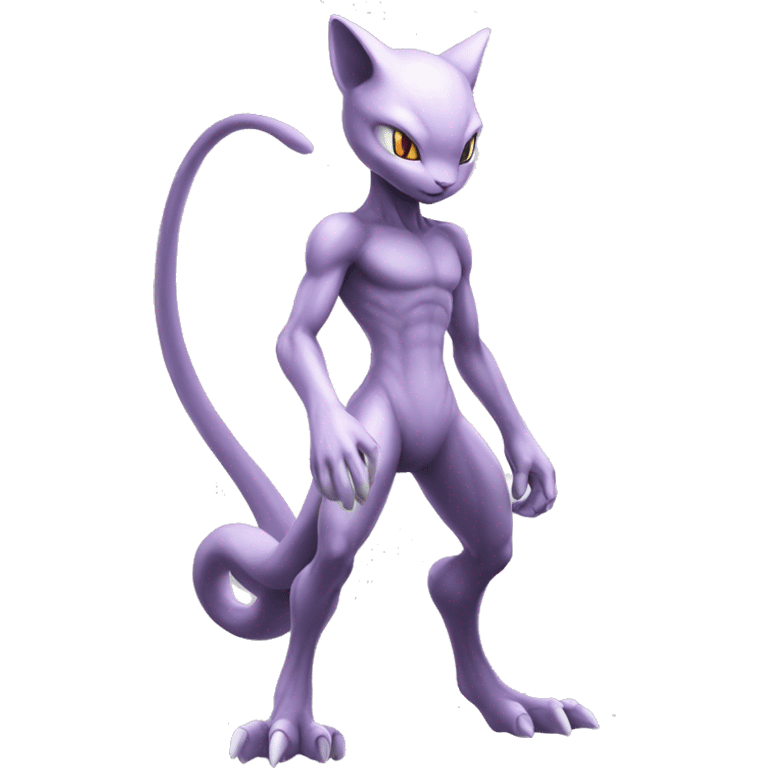 Mewtwo-Pokémon full body emoji