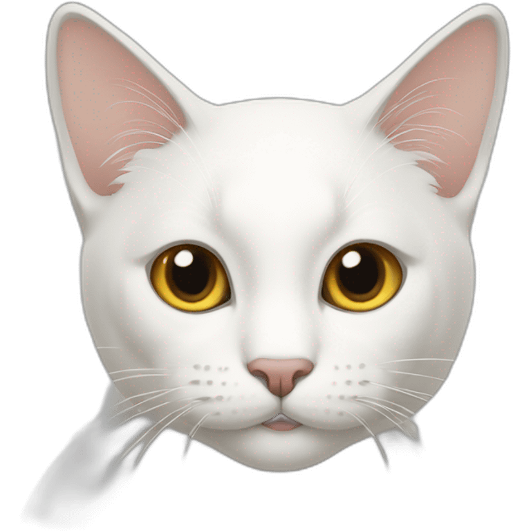 gato blanco emoji