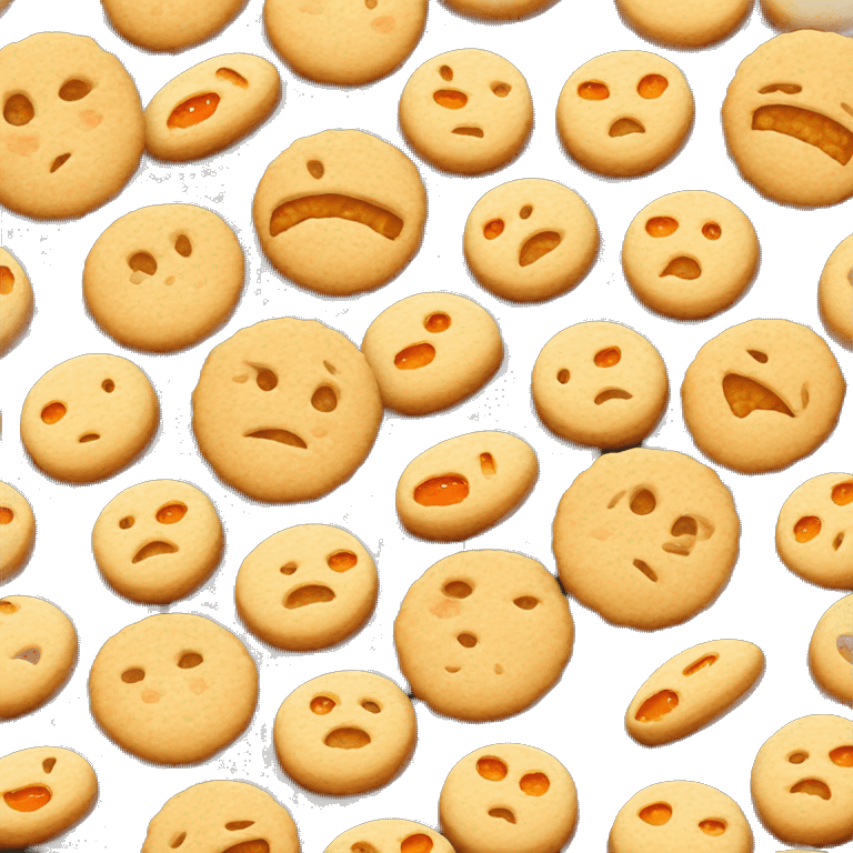 rice cookies with marmalade emoji