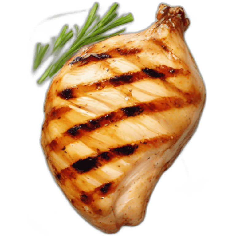 single slice of grilled chicken emoji