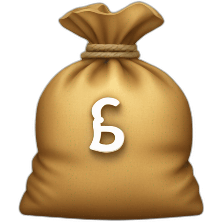 Money bag without letters emoji