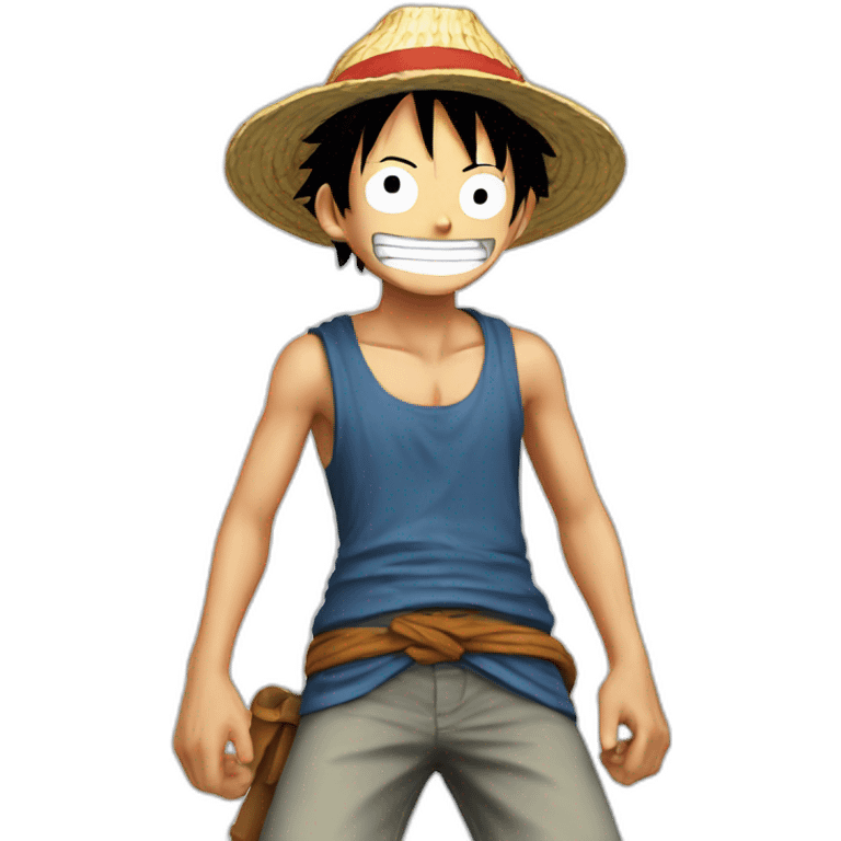 Luffy qui nage emoji