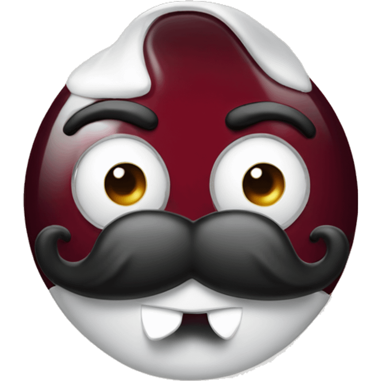 Dr Pepper with mustache emoji