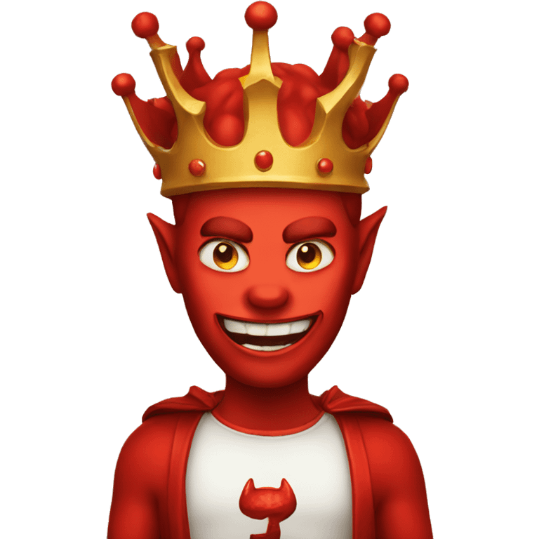 devil with crown emoji