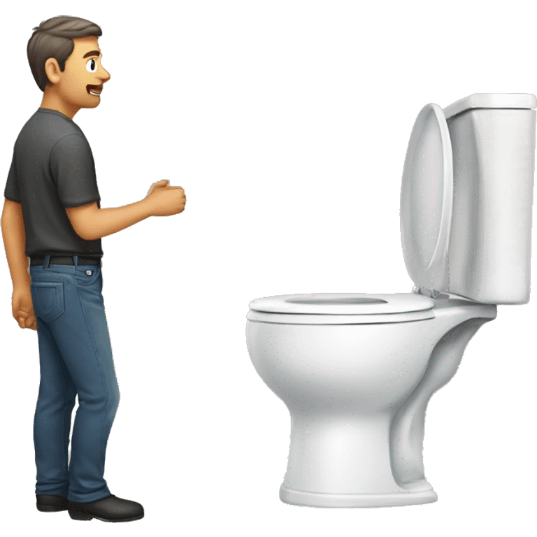 man standing on toilet emoji