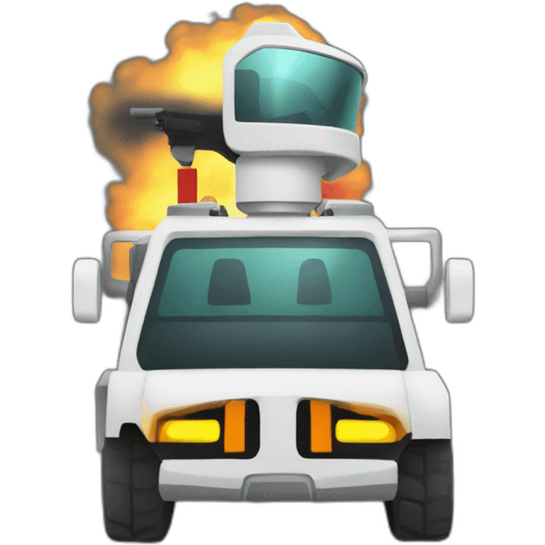 riot control vehicle emoji