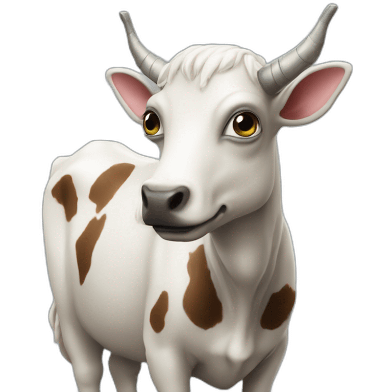 Alien sur une vache emoji