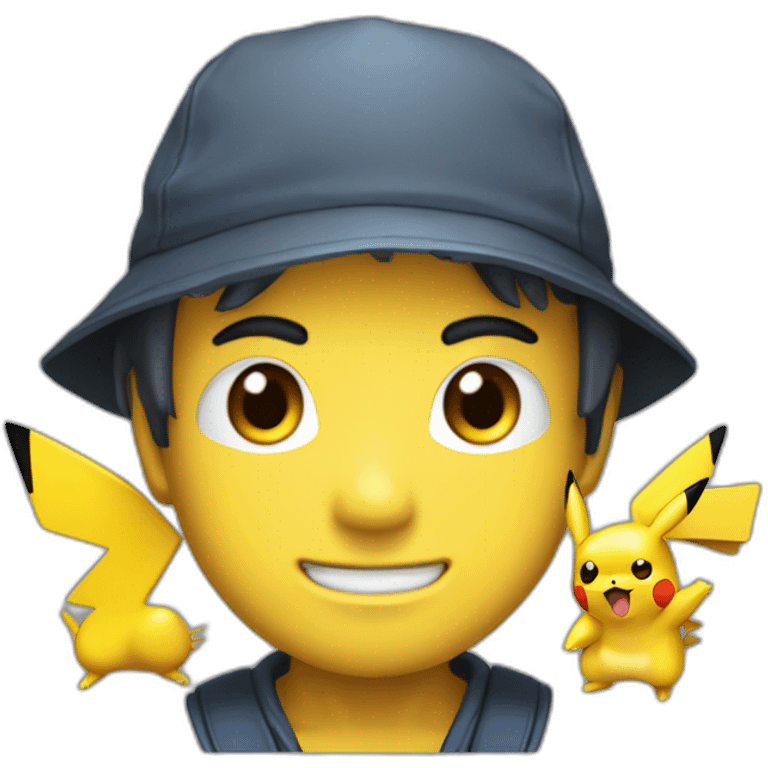 satoshi nakamoto with pikachu hat emoji