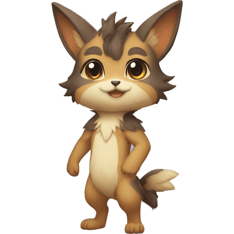 Anthro Chibi-style-Fur-Sona-Fakémon Full Body emoji