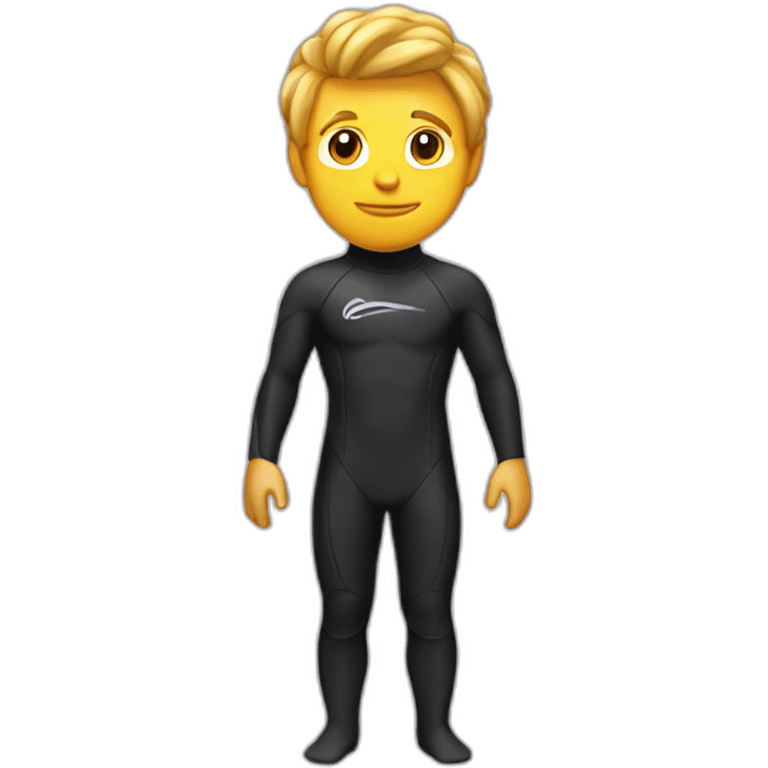 gay surfer in a wetsuit emoji