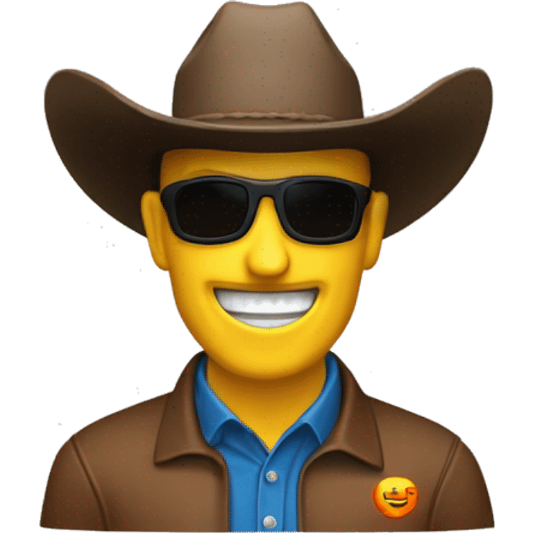 Prusa MK 4 printer with cowboy emoji emoji