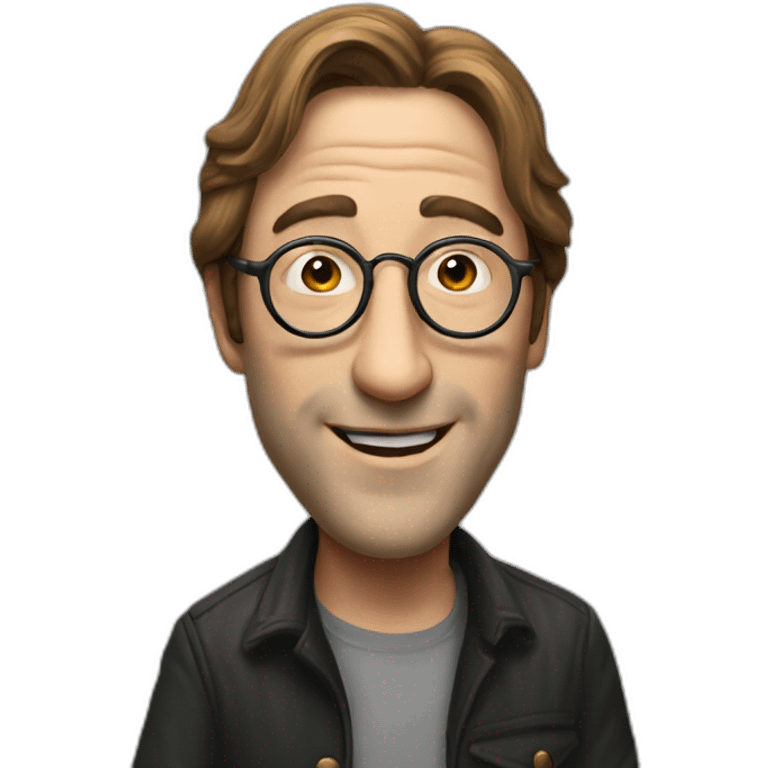 Jhon Lennon thumb Up realistic emoji