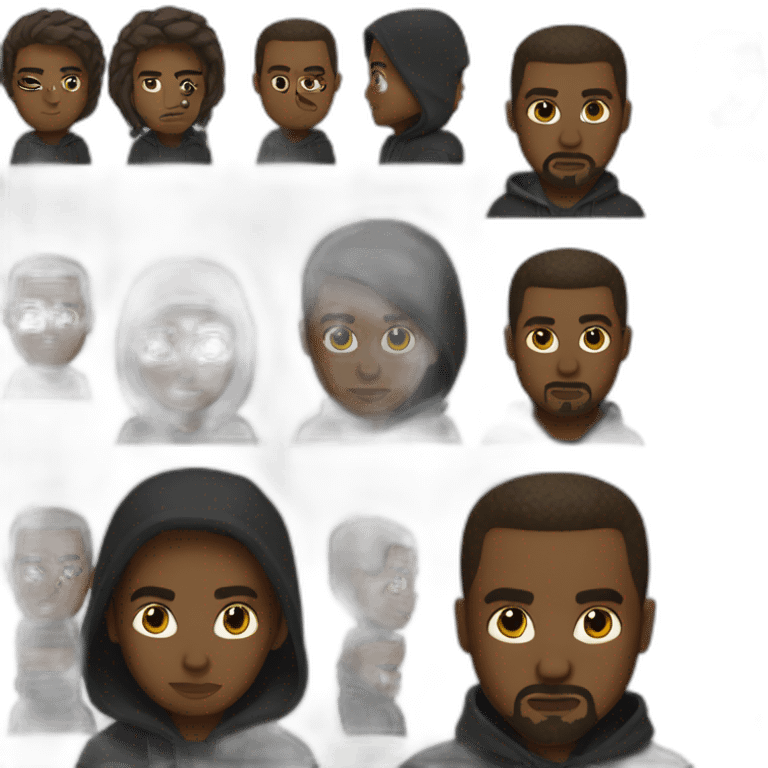 kanyewest-blackhoddie emoji