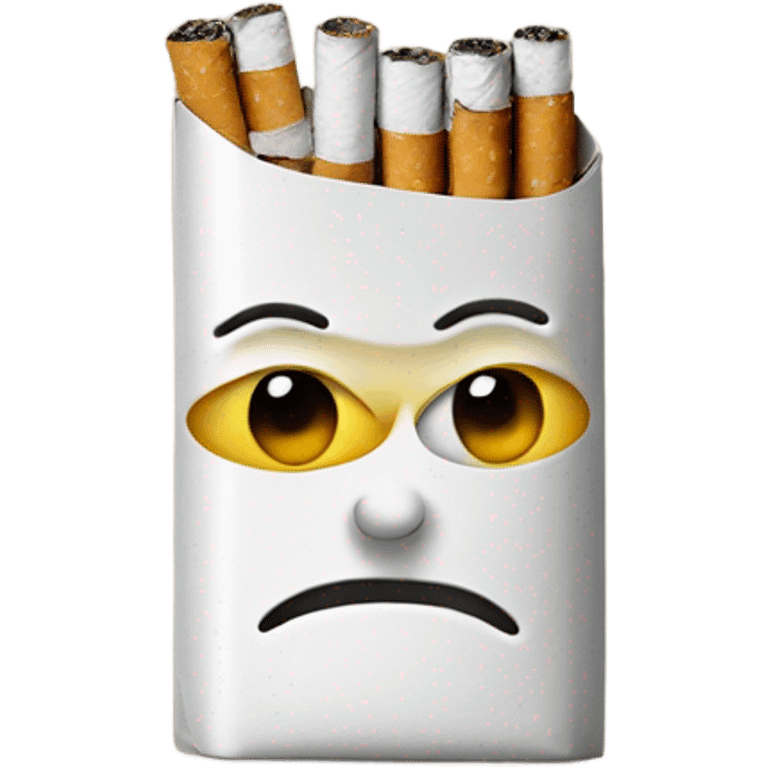 Cigarette with eyes emoji