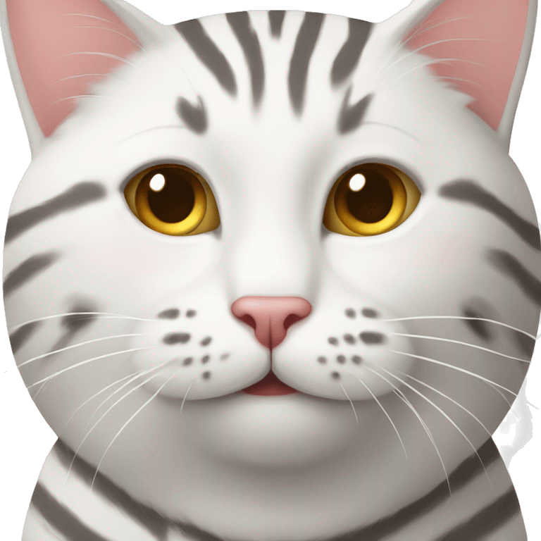 White stripey cat emoji