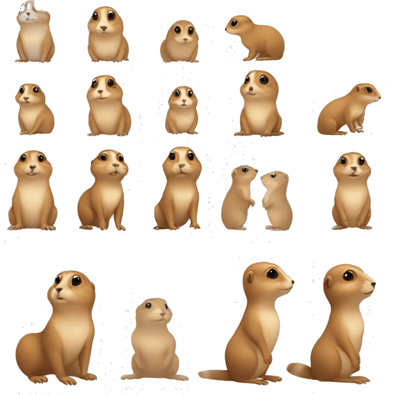 girl prairie dog and boy prairie dog  emoji