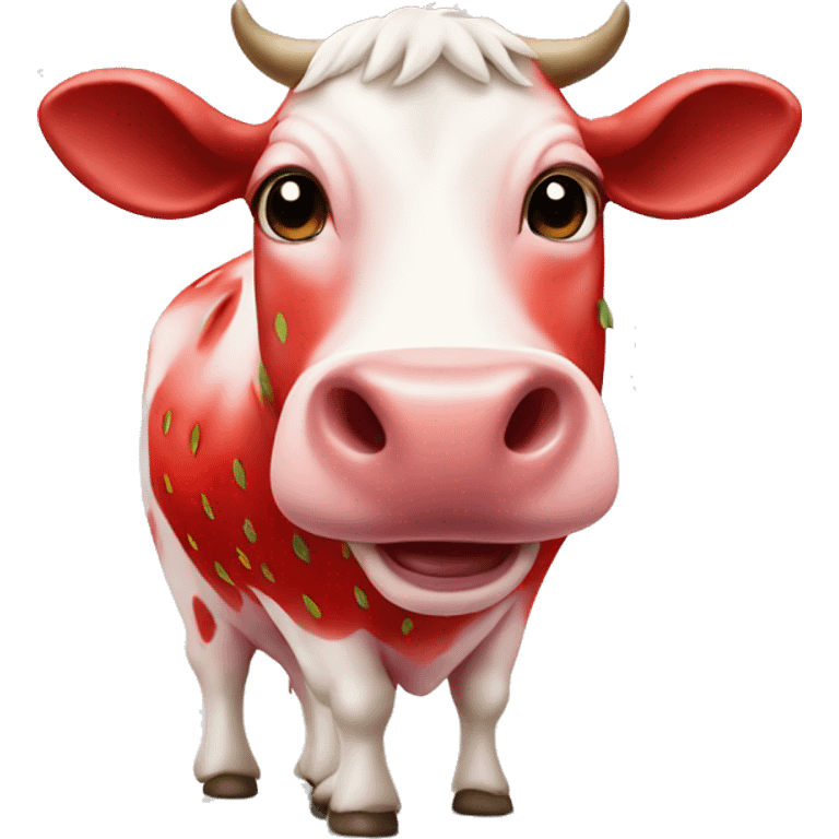 Strawberry Cow emoji