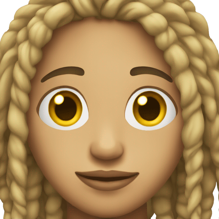 light skin with dreads emoji