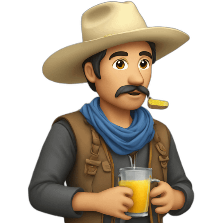 gaucho tomando mate emoji