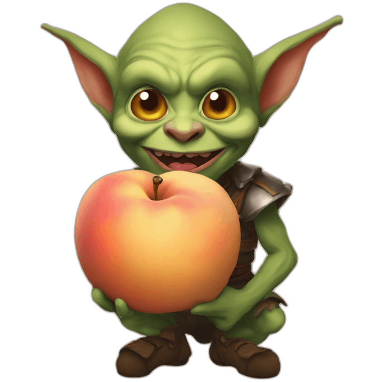 goblin-munching-on-a-large-peach emoji