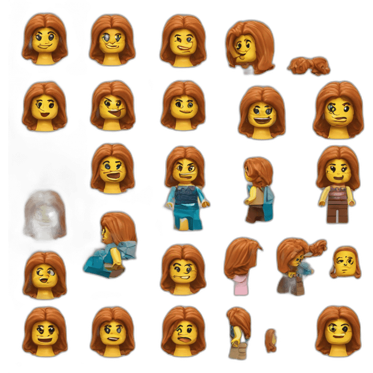 Lego barby emoji