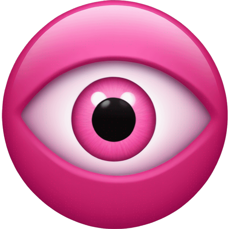 Shades of pink evil eye emoji