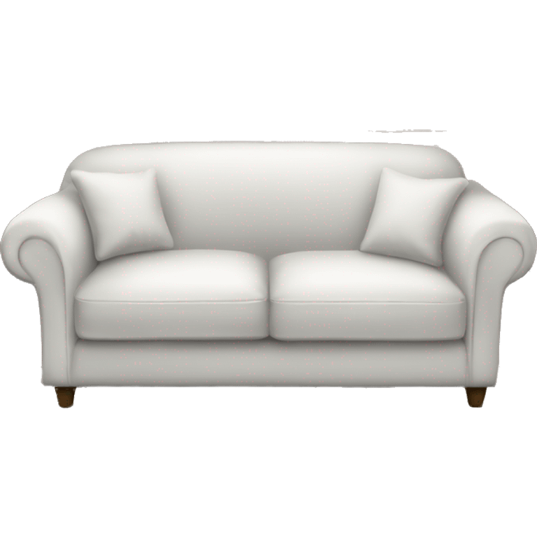 Realistic-white-modern-sofa emoji