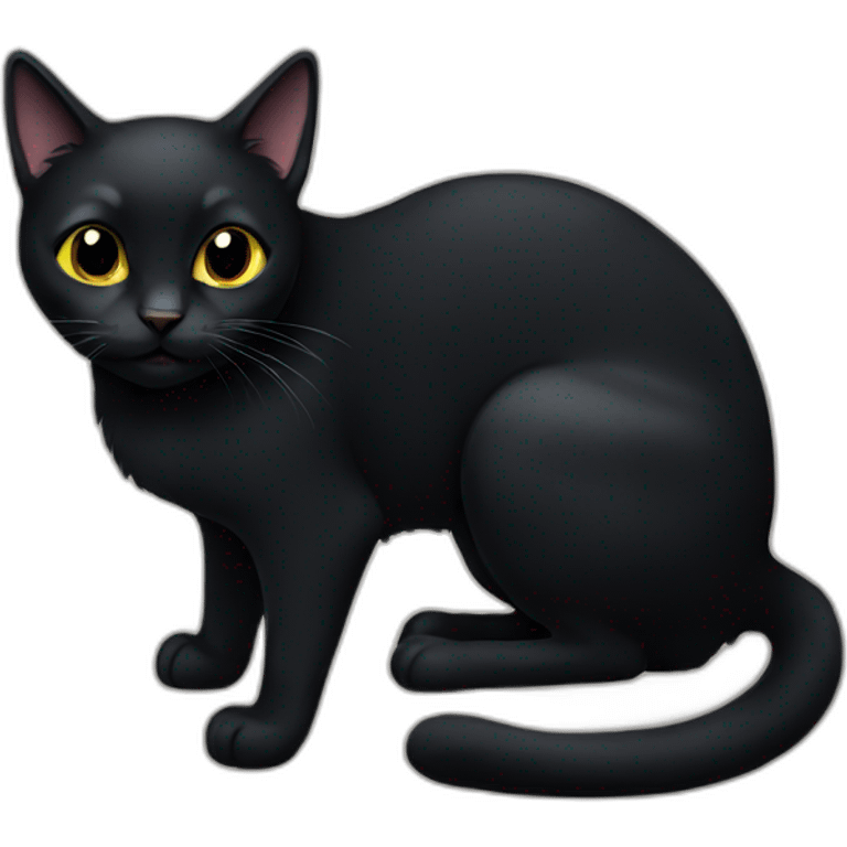 Black cat emoji