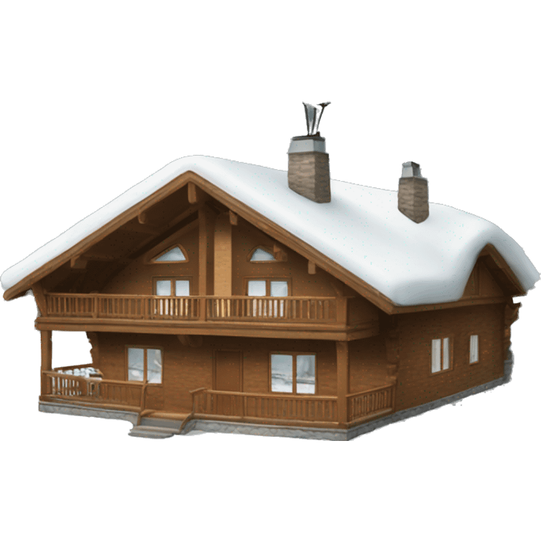 ski lodge  emoji