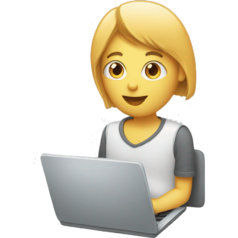 laptop with person emoji