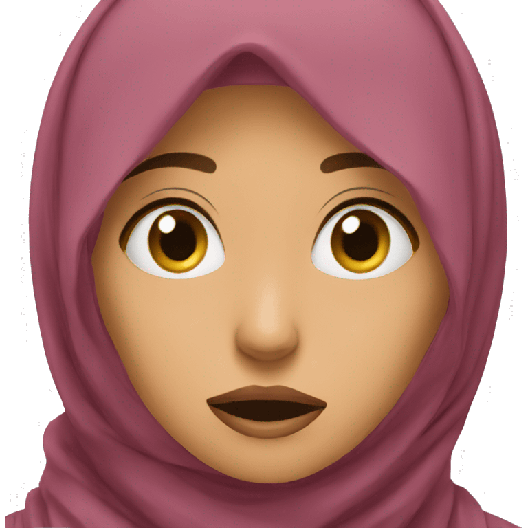 hijabi scared emoji