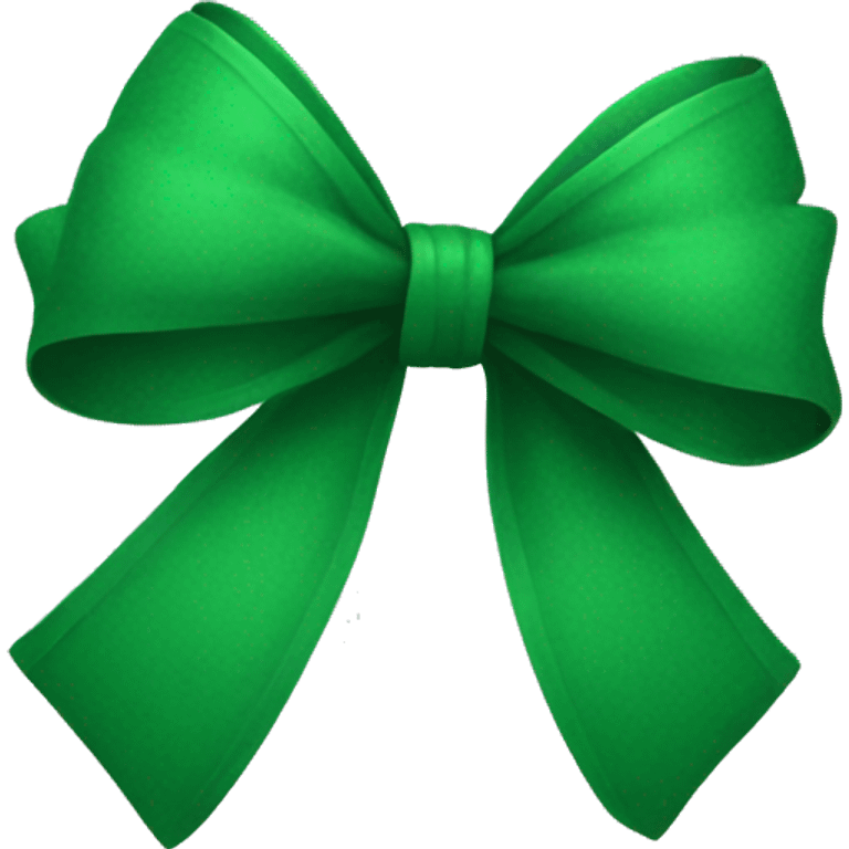 Green bow emoji