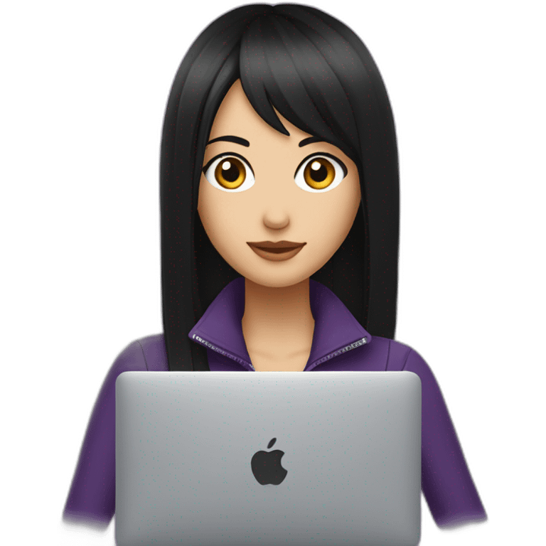 nico-robin-with-a-macbook emoji