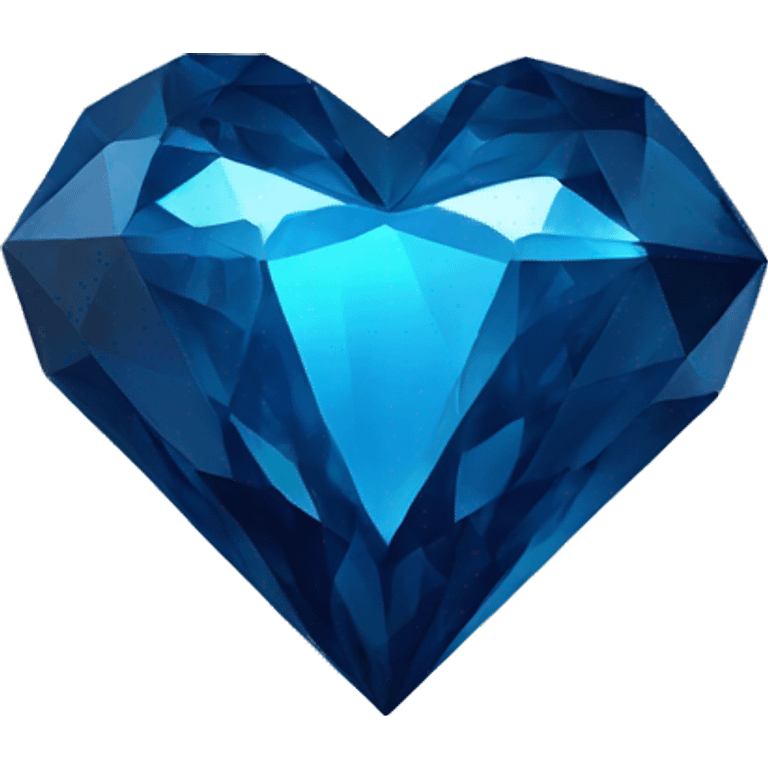 dark blue diamond heart emoji