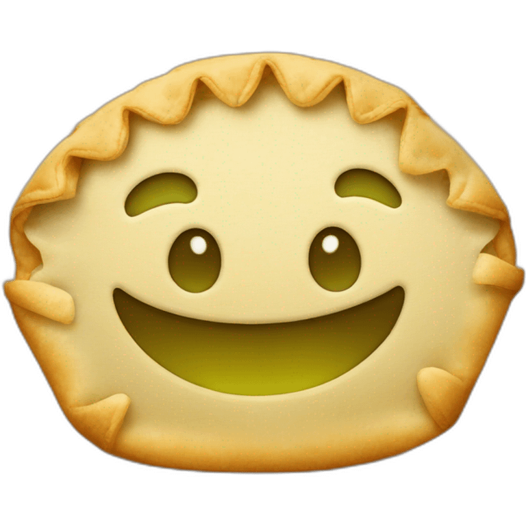 green empanada smile face emoji