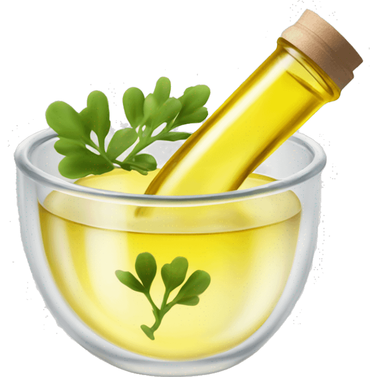 canola oil in a clear bowl emoji