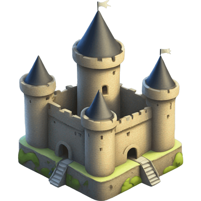 star shaped castle emoji