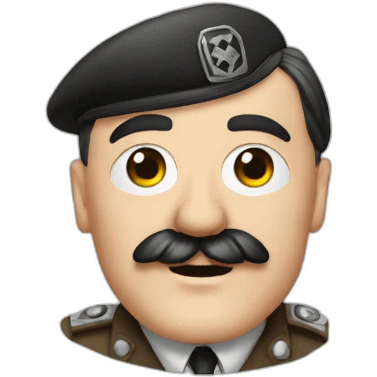 Adolf hitler with a béer emoji