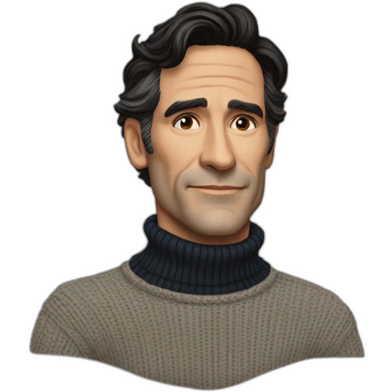 Ben Chaplin turtleneck sweater argy emoji