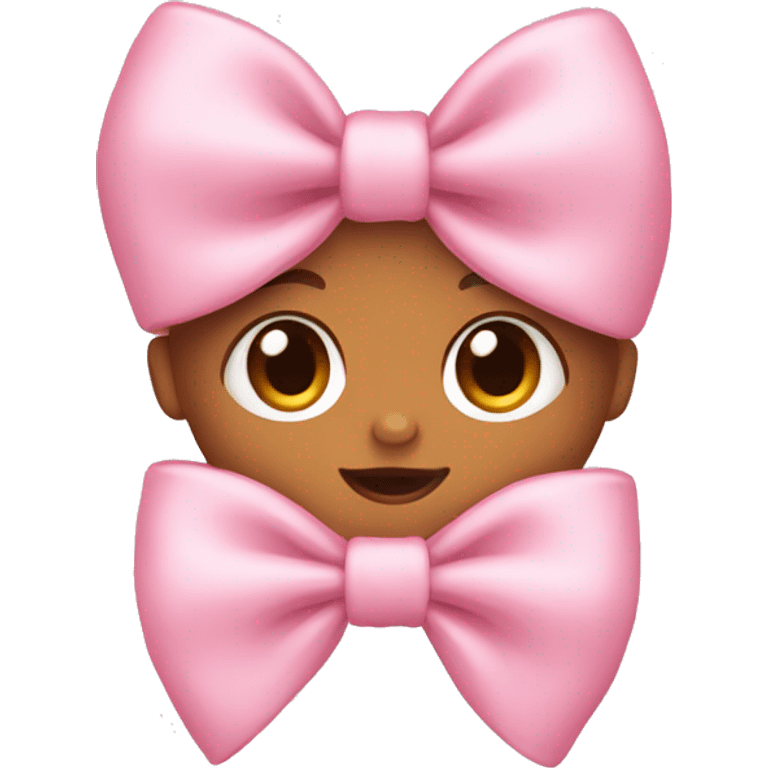 baby pink bow emoji