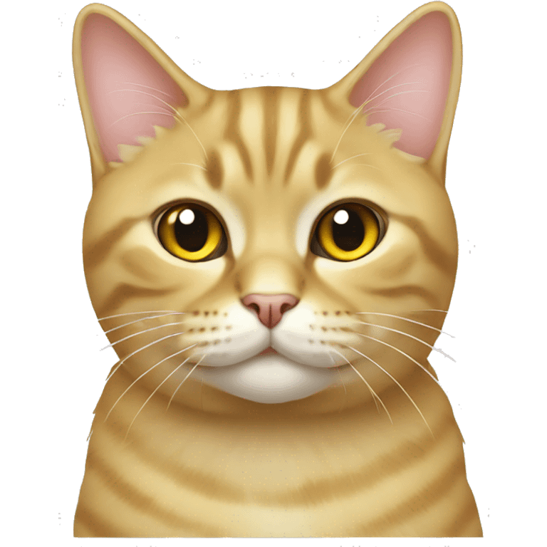 British cat gold shinshilla emoji