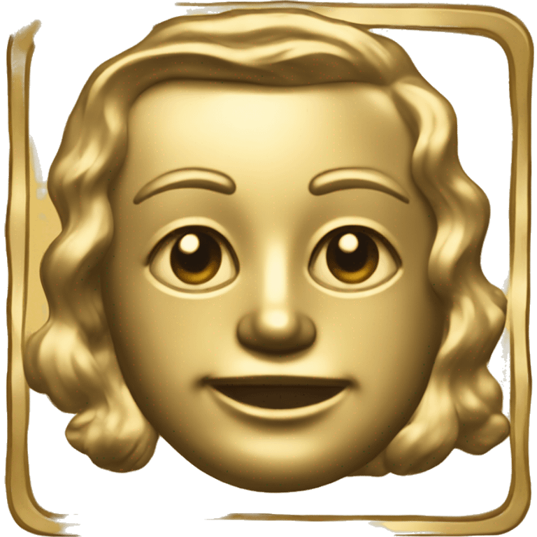 Vintage gold stamp emoji