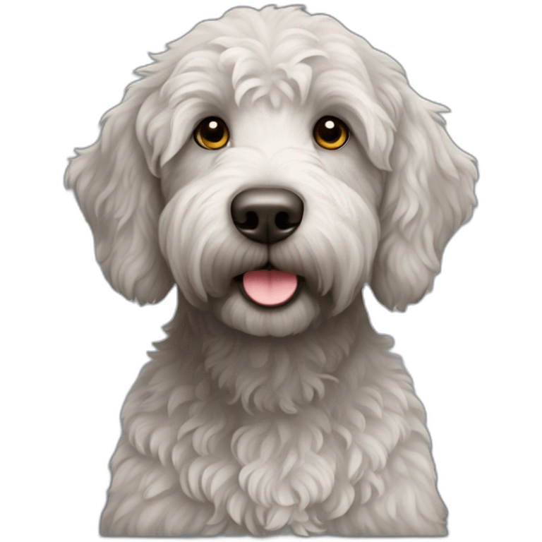 Labradoodle grey emoji