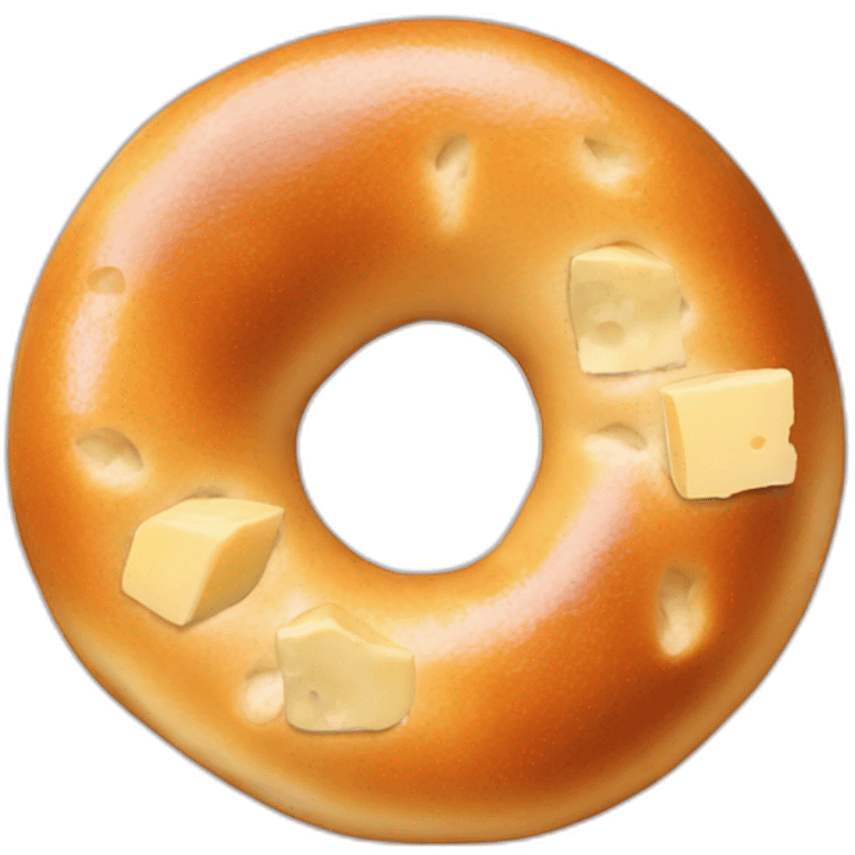 bagel with cheese emoji