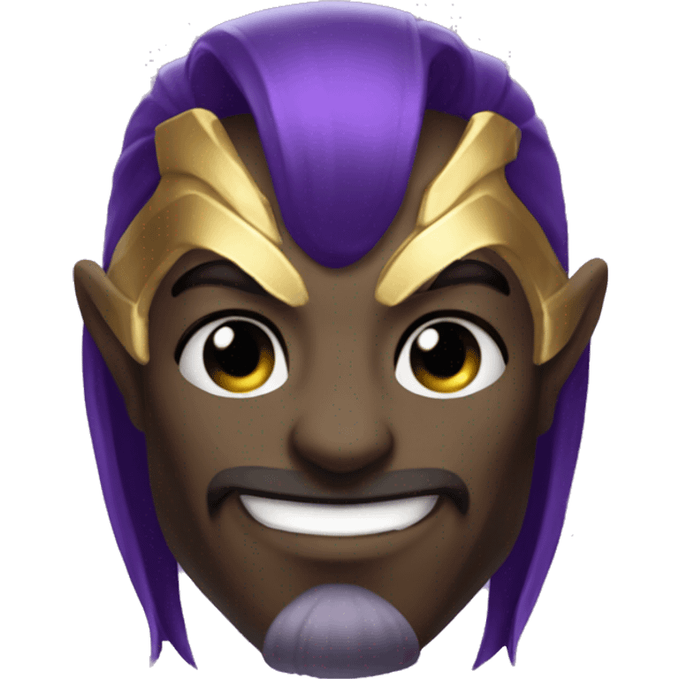 make kassadin from league of legends but just his head and blushing emoji