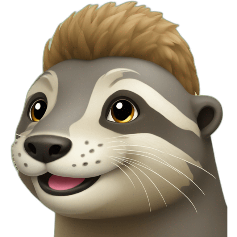 loutre sur vache emoji