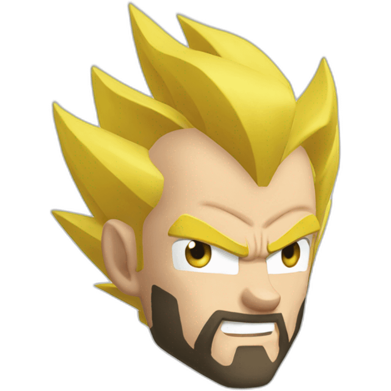 vegeta blond beard emoji