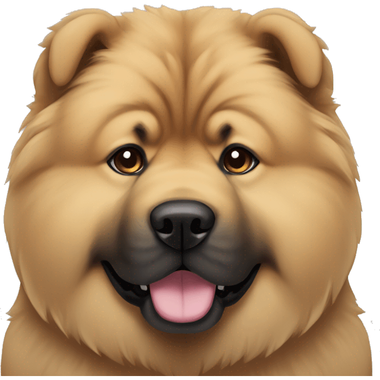 Chow-chow with black muzzle emoji