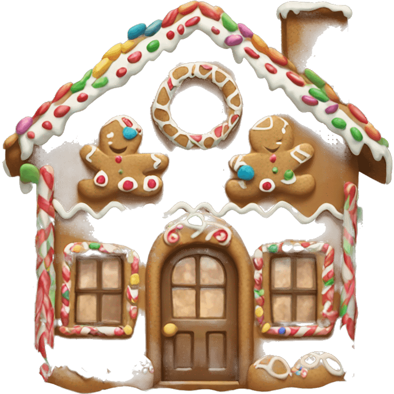 Gingerbread house emoji